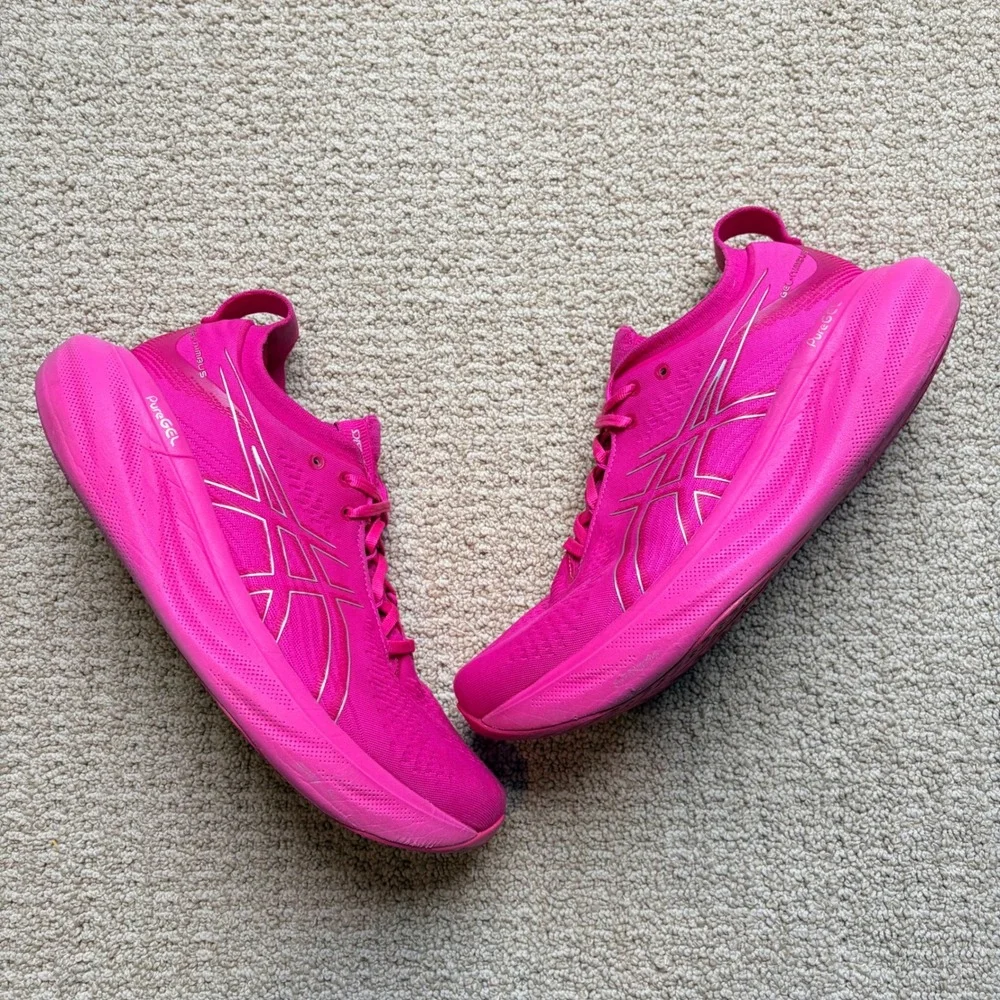 ASICS Gel-Nimbus 25 Pink Womens 10.5/ Mens 9 Running Shoes